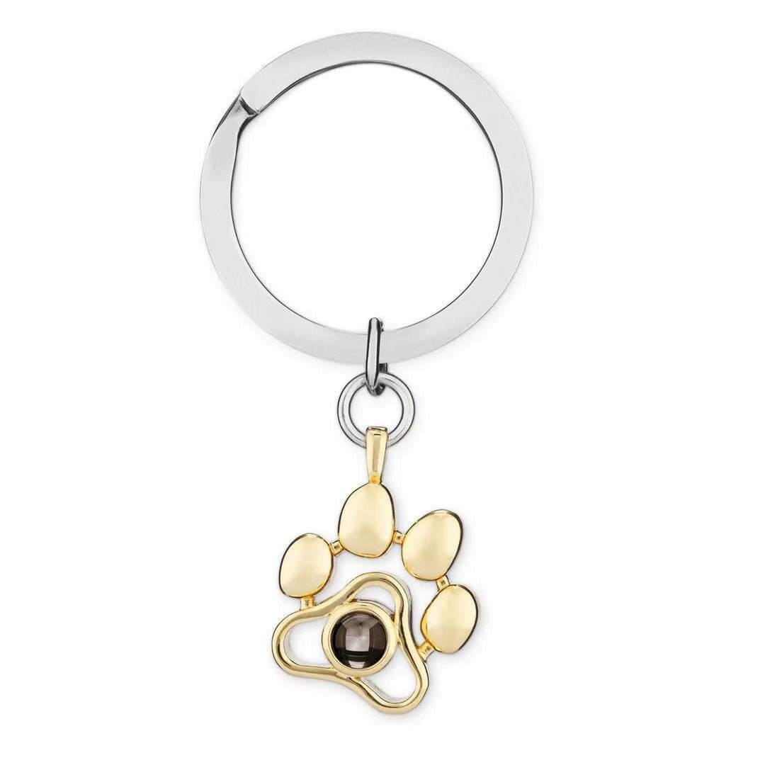 Photo projection dog paw necklace - jewelry - weilin.com