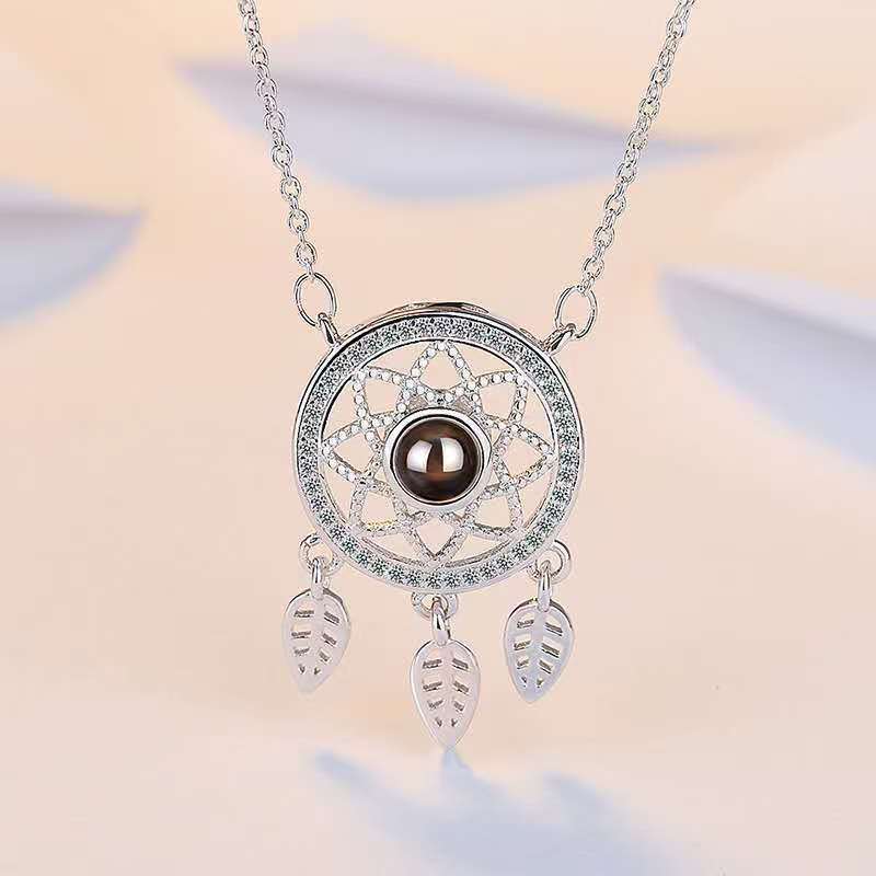 Photo Projection Dream Catcher Necklace - jewelry - weilin.com