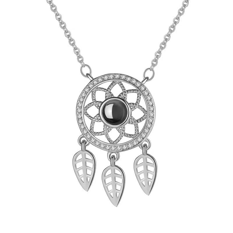 Photo Projection Dream Catcher Necklace - jewelry - weilin.com