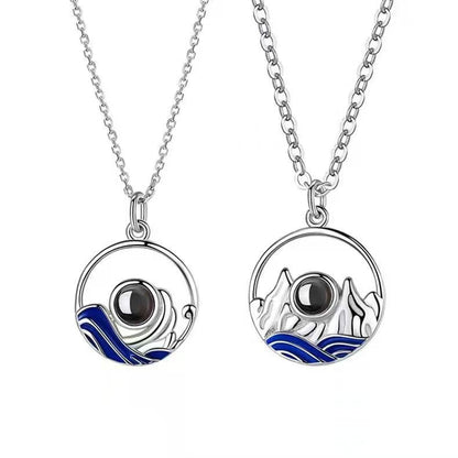 Photo projection eachother necklace - jewelry - weilin.com