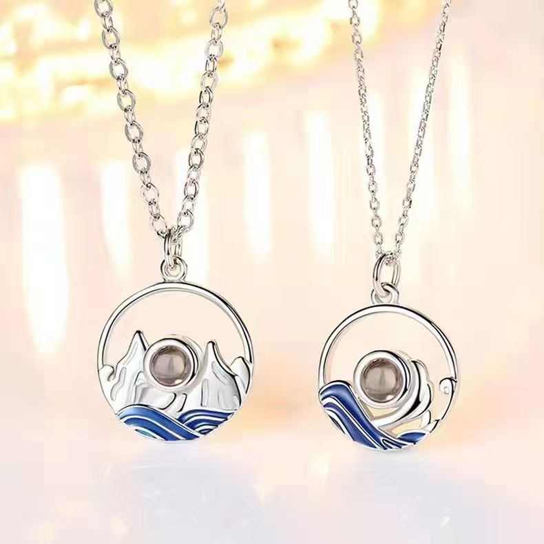 Photo projection eachother necklace - jewelry - weilin.com
