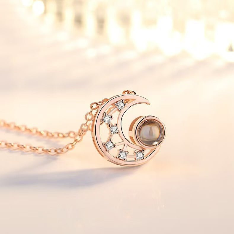 Photo projection eachother necklace - jewelry - weilin.com