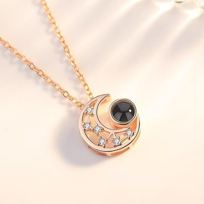Photo projection eachother necklace - jewelry - weilin.com