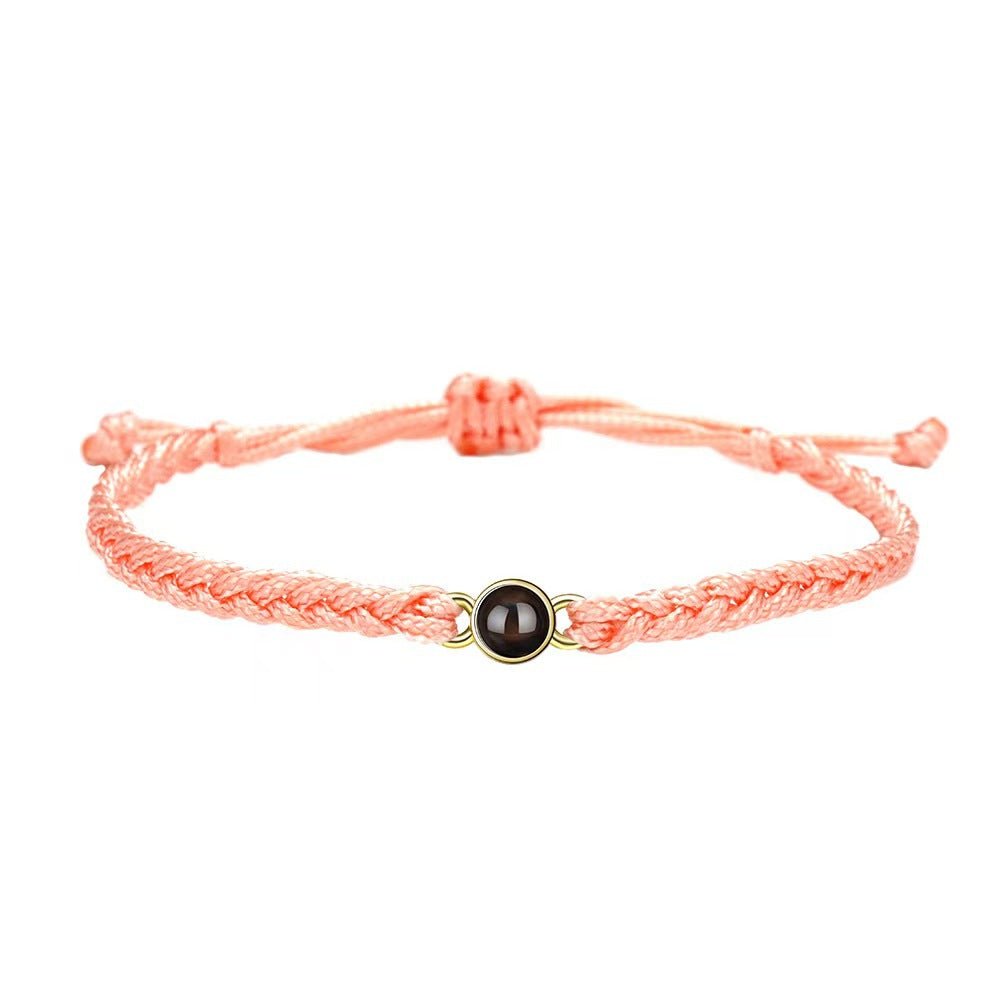 Photo projection hand - woven bracelet - jewelry - weilin.com