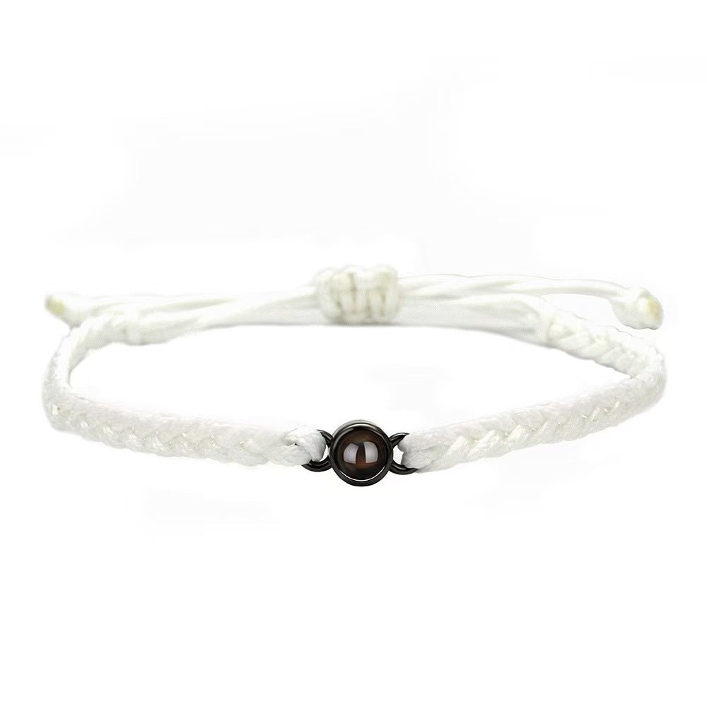 Photo projection hand - woven bracelet - jewelry - weilin.com