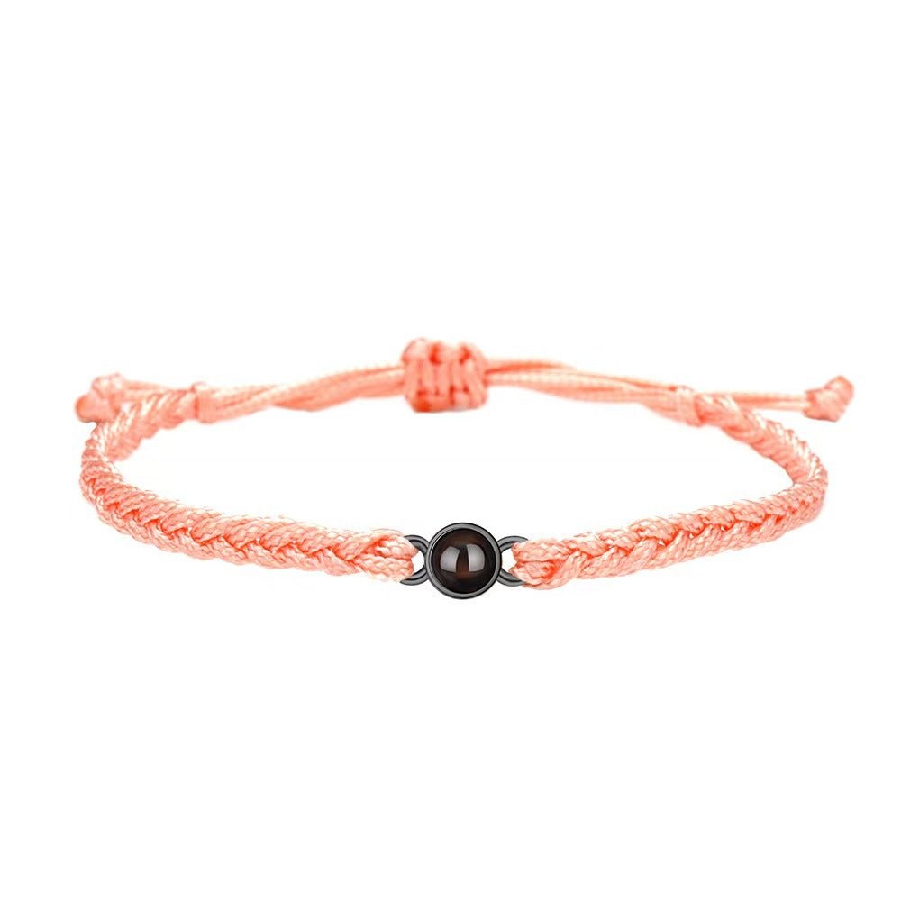Photo projection hand - woven bracelet - jewelry - weilin.com