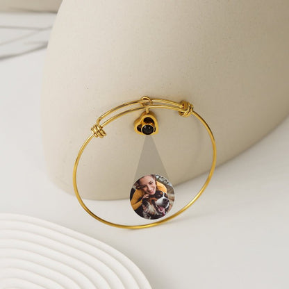 Photo Projection Heart Bracelet - jewelry - weilin.com