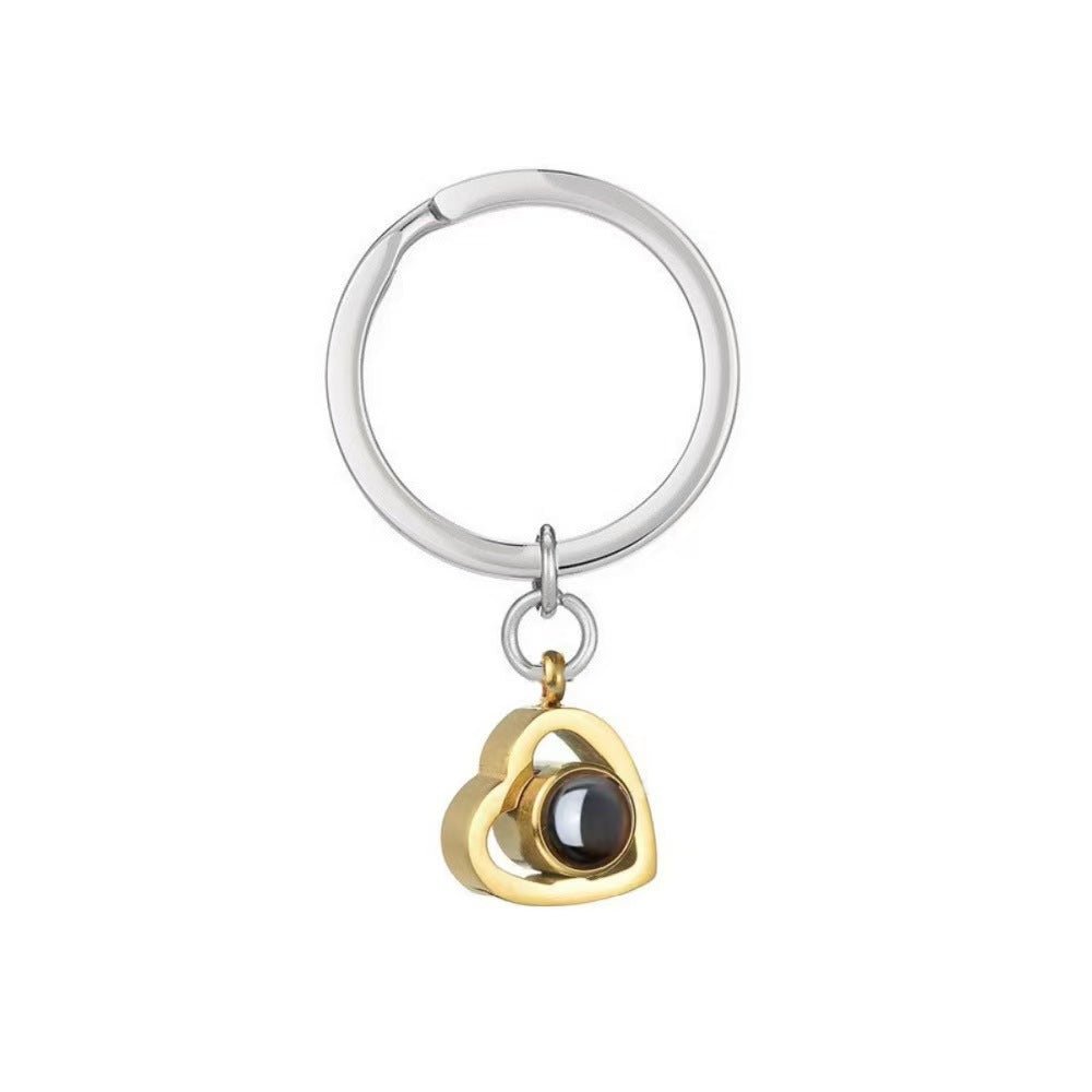 Photo Projection Heart Necklace - jewelry - weilin.com