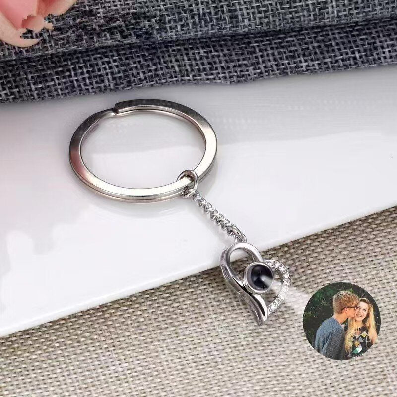 Photo Projection Heart Pendant Necklace - jewelry - weilin.com