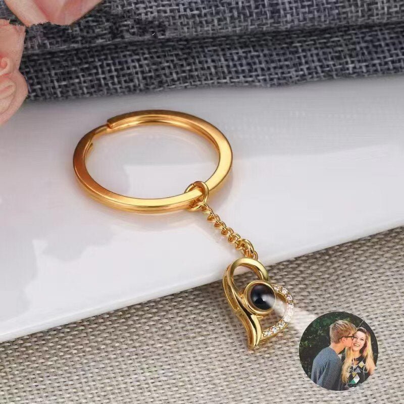 Photo Projection Heart Pendant Necklace - jewelry - weilin.com