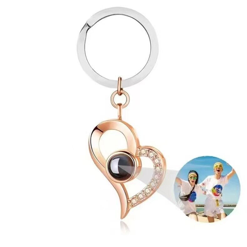 Photo Projection Heart Pendant Necklace - jewelry - weilin.com