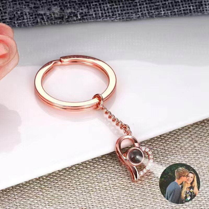 Photo Projection Heart Pendant Necklace - jewelry - weilin.com