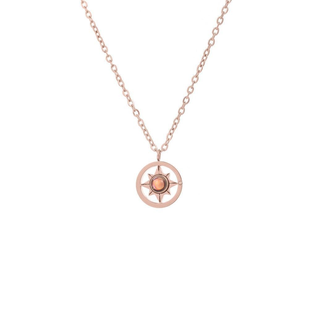 Photo projection letter necklace - jewelry - weilin.com