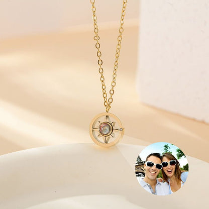 Photo projection letter necklace - jewelry - weilin.com