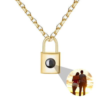 Photo projection lock necklace - jewelry - weilin.com
