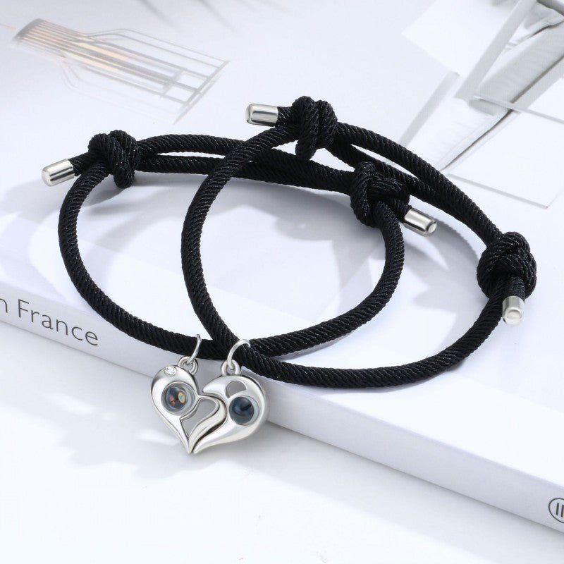 Photo Projection Love Couple Bracelet - jewelry - weilin.com