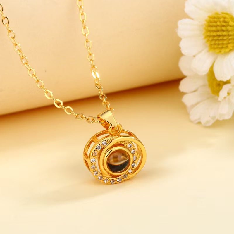 Photo projection necklace - jewelry - weilin.com