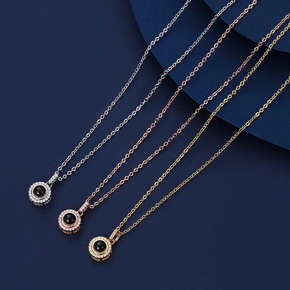 Photo Projection Necklace - jewelry - weilin.com