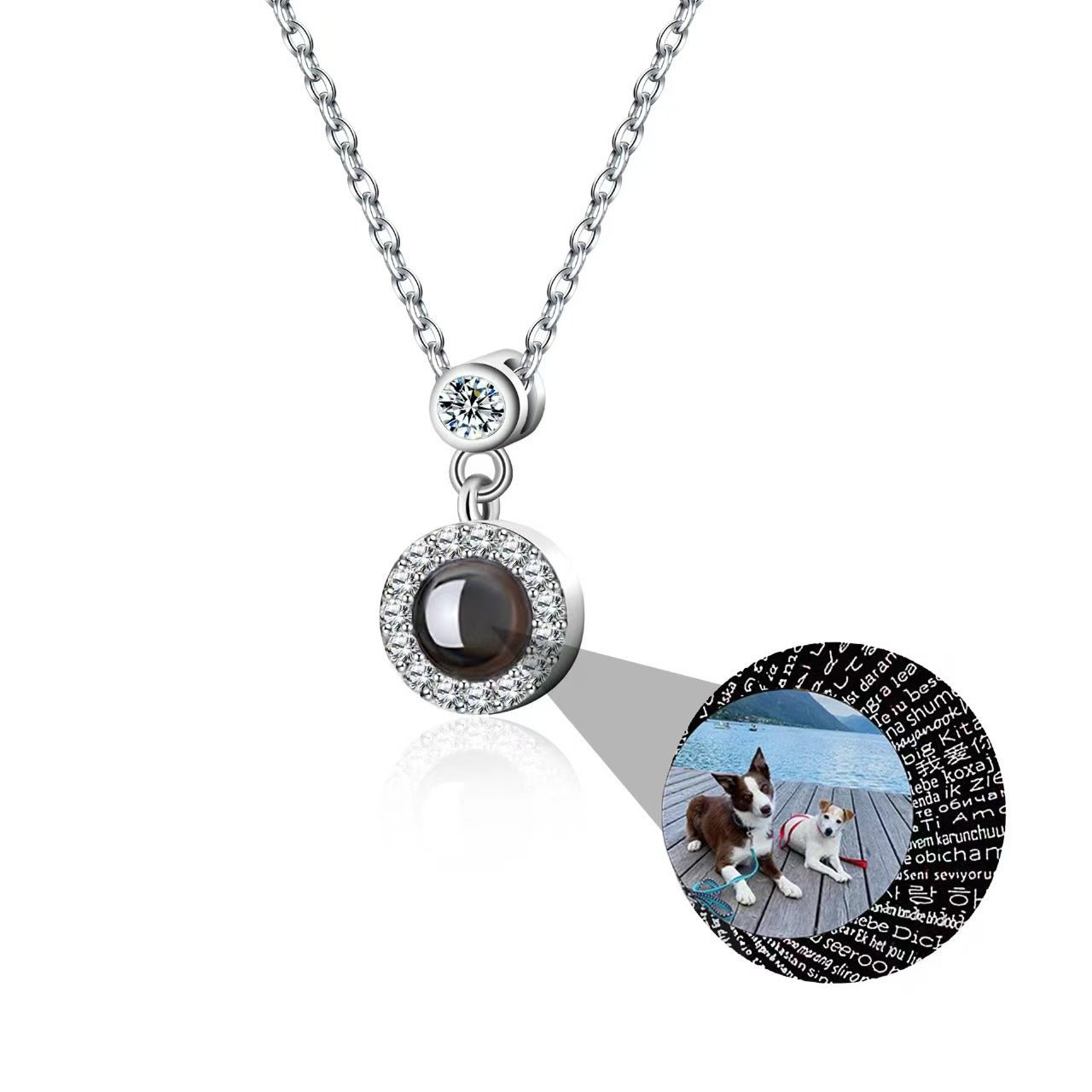 Photo projection necklace - jewelry - weilin.com
