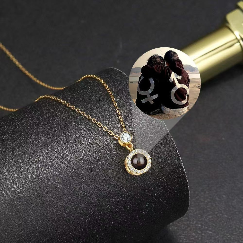 Photo projection necklace - jewelry - weilin.com