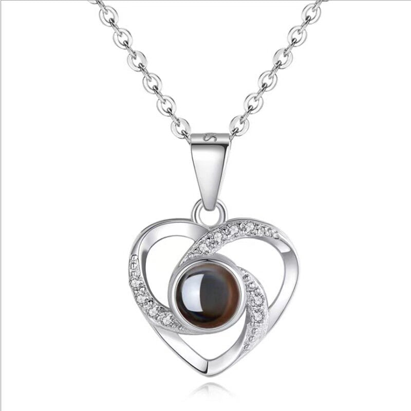 Photo projection pendant necklace - jewelry - weilin.com