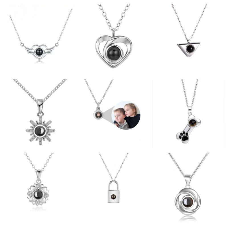 Photo projection pendant necklace - jewelry - weilin.com
