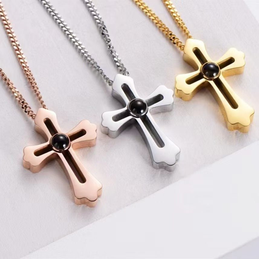 Photo projection pendant necklace - jewelry - weilin.com