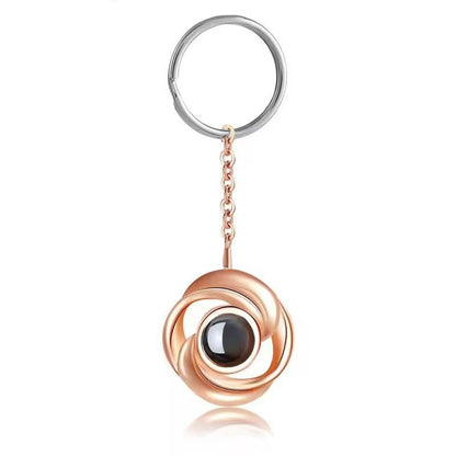 Photo projection rose necklace - jewelry - weilin.com