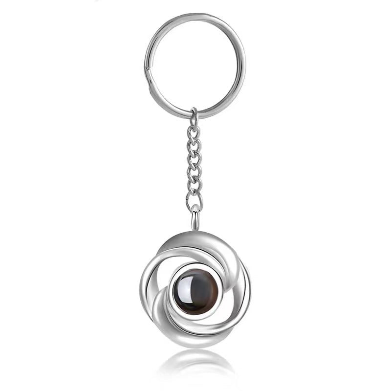 Photo projection rose necklace - jewelry - weilin.com