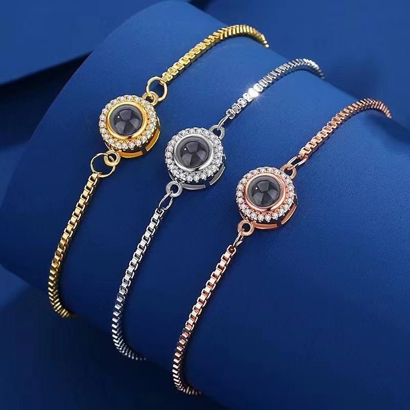 Photo projection round bezel fashion jewelry - jewelry - weilin.com