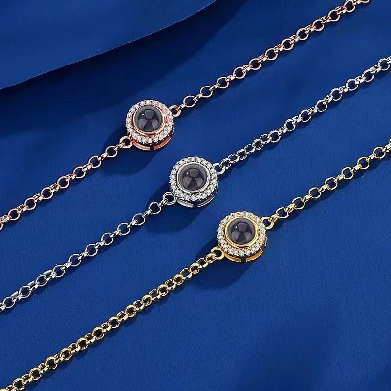 Photo projection round bezel fashion jewelry - jewelry - weilin.com