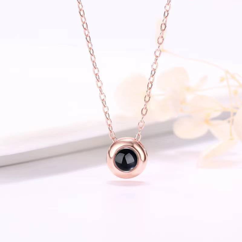 Photo Projection Round Necklace - jewelry - weilin.com