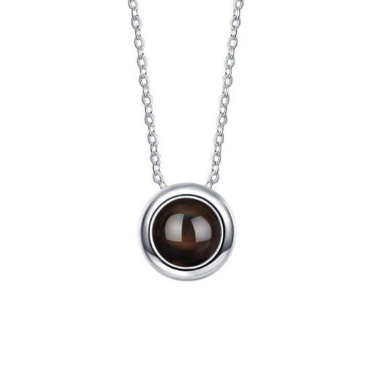 Photo Projection Round Necklace - jewelry - weilin.com