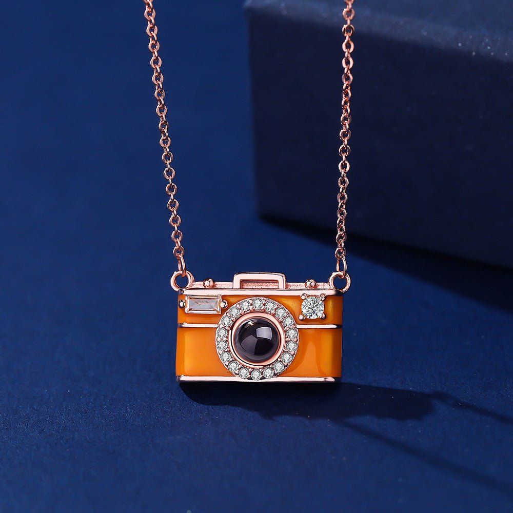 Photo Projection Small Camera Necklace - jewelry - weilin.com