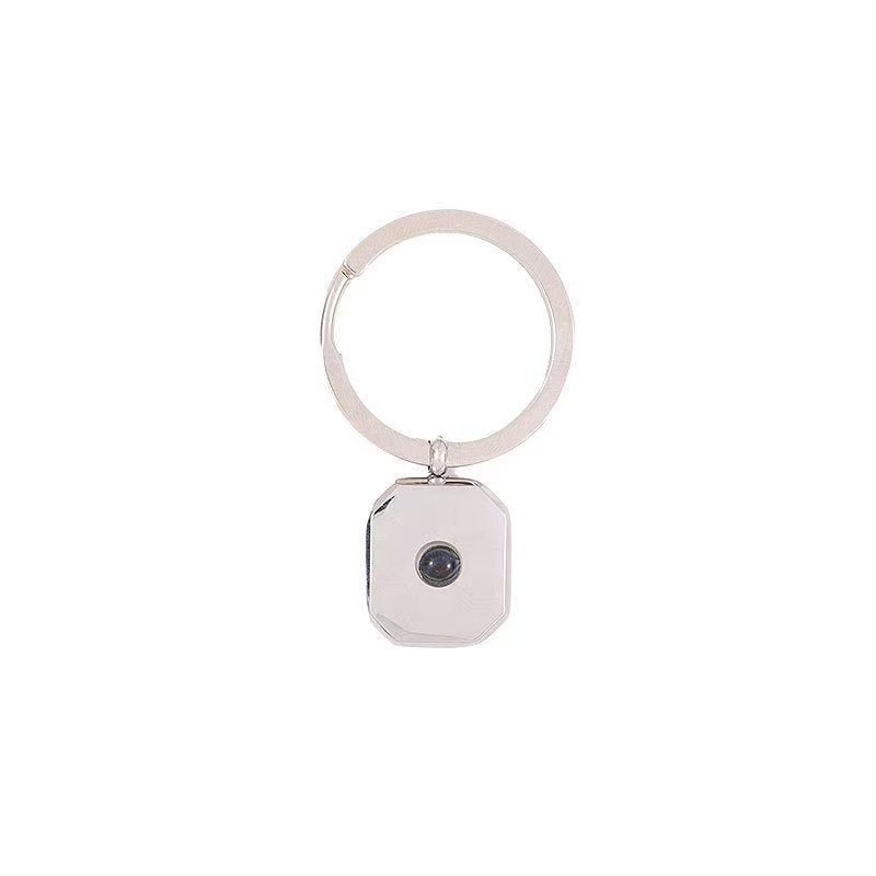 Photo projection square necklace - jewelry - weilin.com