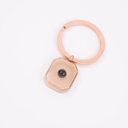 Photo projection square necklace - jewelry - weilin.com