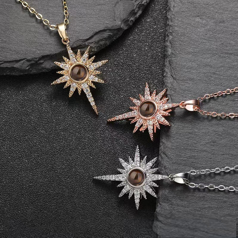 Photo Projection Star Necklace - jewelry - weilin.com