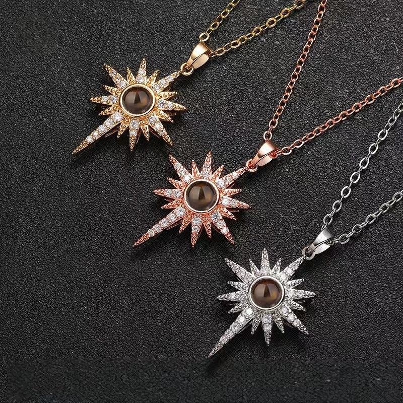 Photo Projection Star Necklace - jewelry - weilin.com