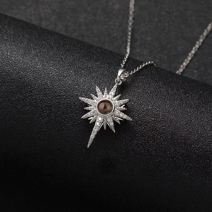 Photo Projection Star Necklace - jewelry - weilin.com