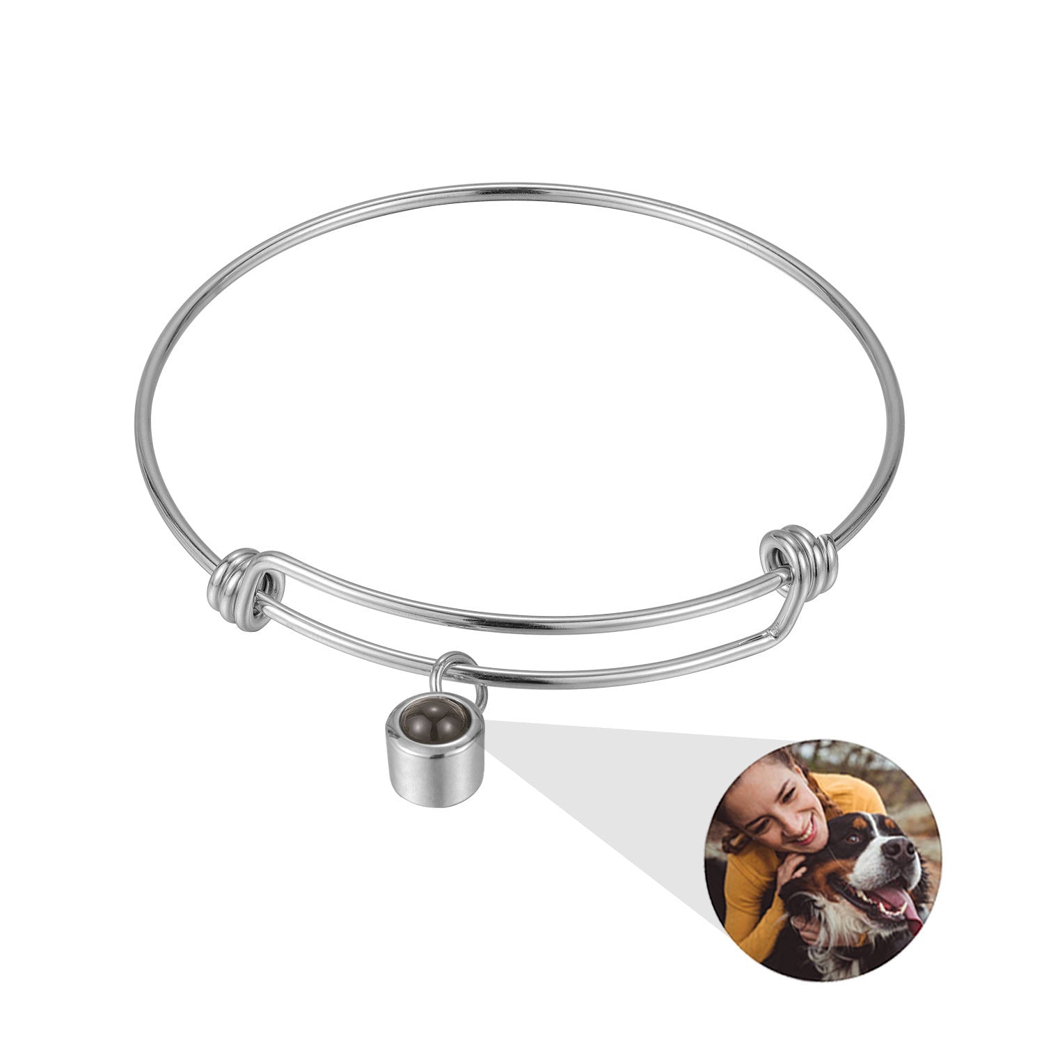Photo projection stretchable bracelet - jewelry - weilin.com