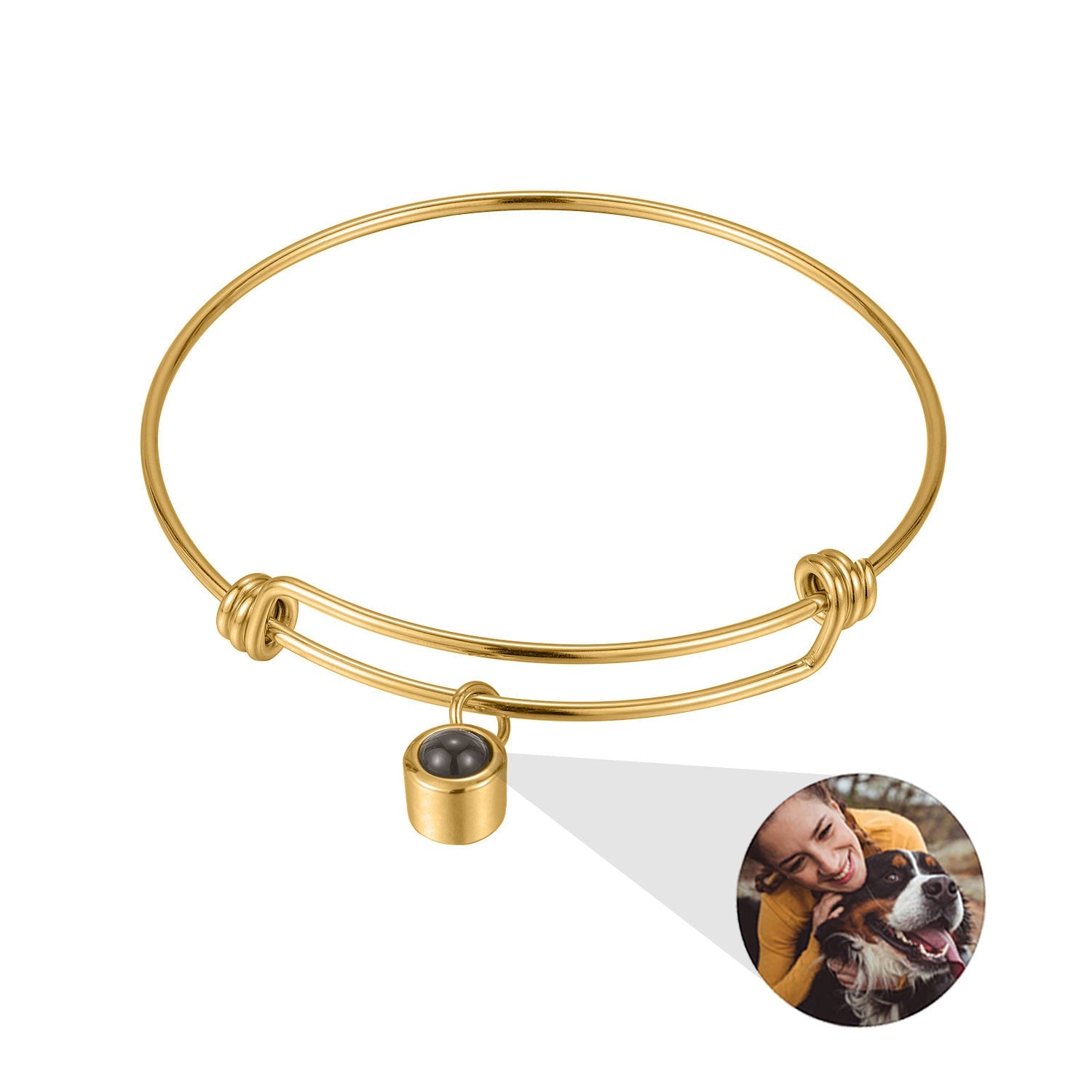 Photo projection stretchable bracelet - jewelry - weilin.com