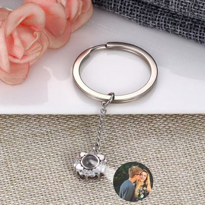 Photo projection sunflower necklace - jewelry - weilin.com