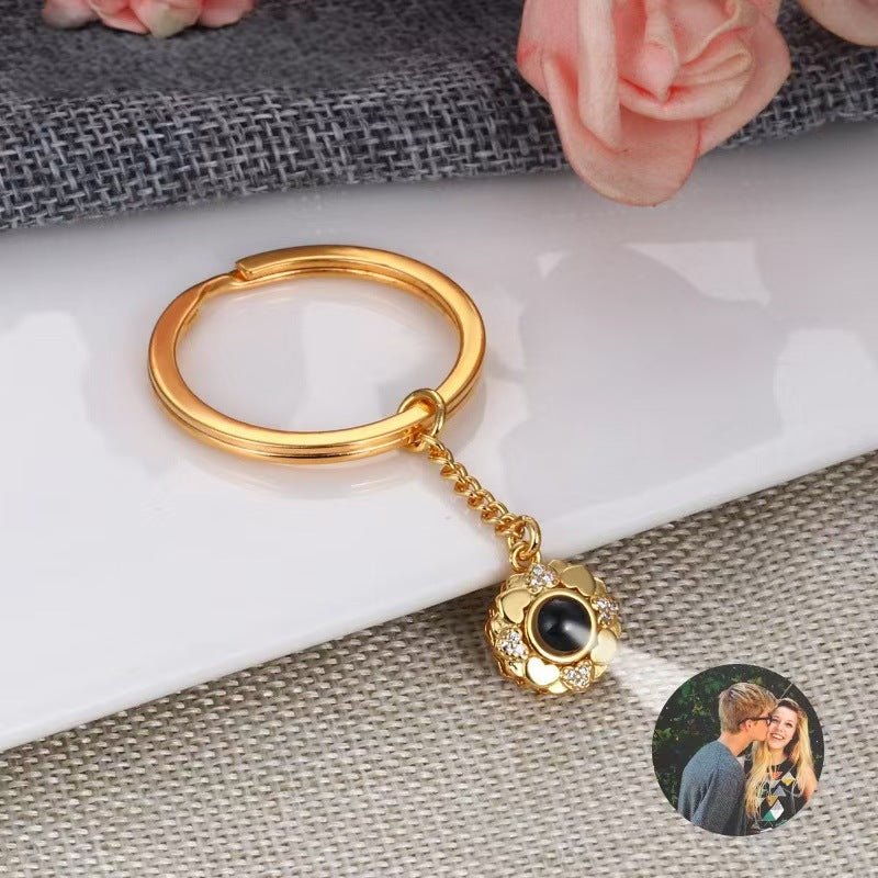 Photo projection sunflower necklace - jewelry - weilin.com