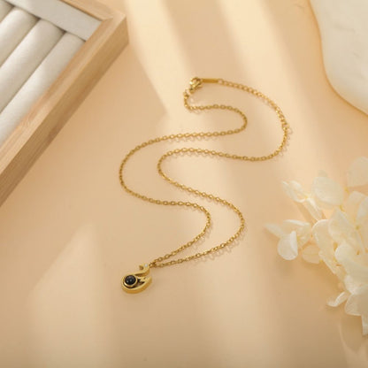 Photo Projection Swan Necklace - jewelry - weilin.com