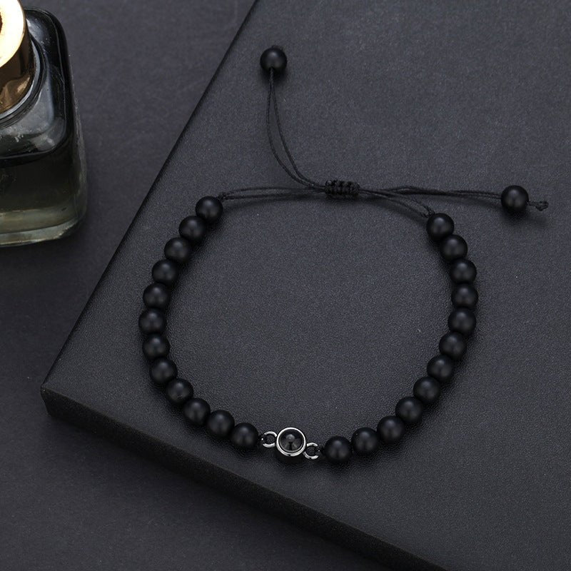 Photo projection turquoise bracelet - jewelry - weilin.com
