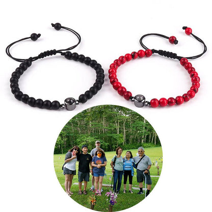 Photo projection turquoise bracelet - jewelry - weilin.com