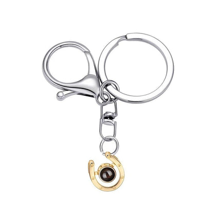 Photo projection U - shaped horseshoe necklace - jewelry - weilin.com