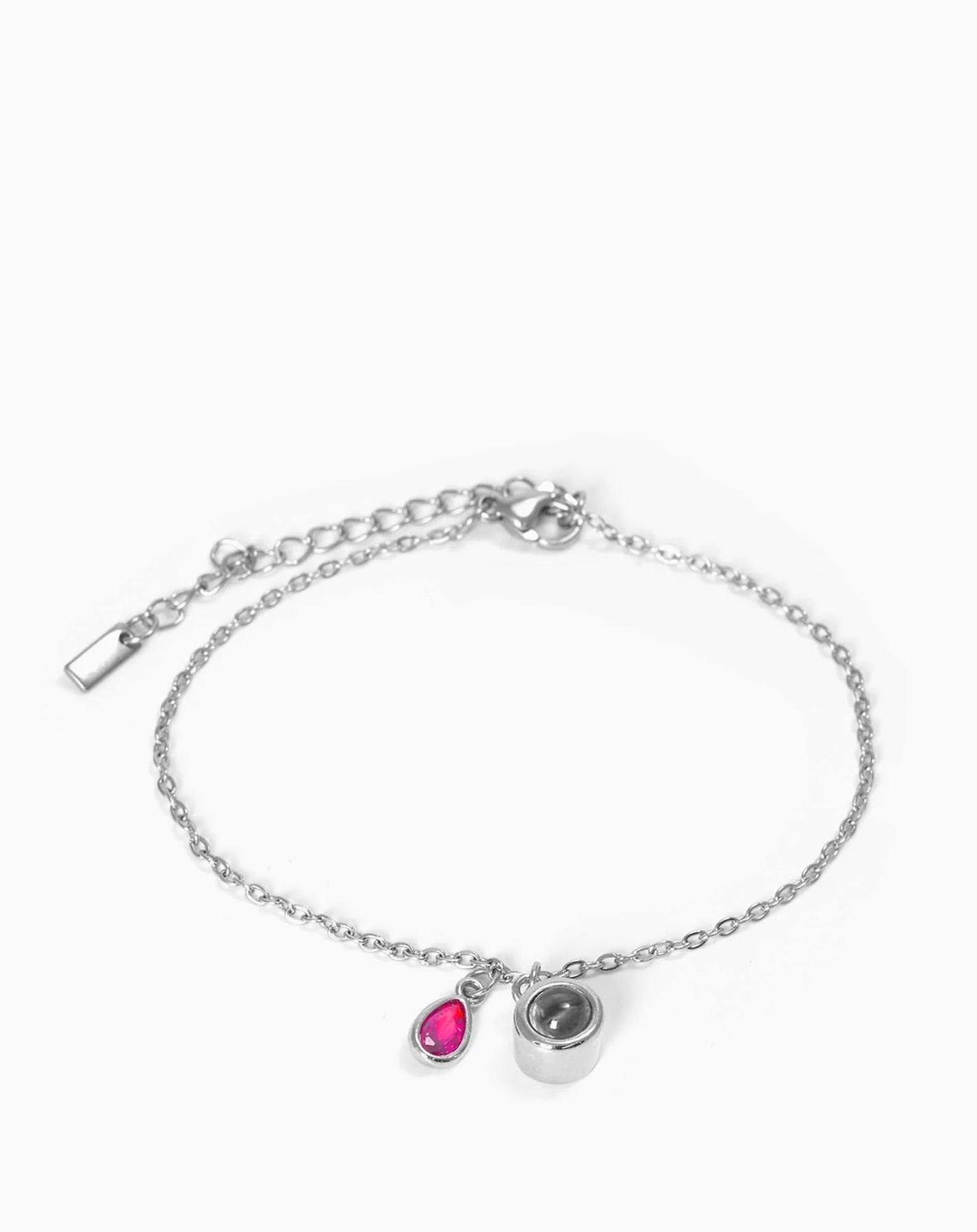 Photo projection water droplet shape zodiac stone bracelet - jewelry - weilin.com