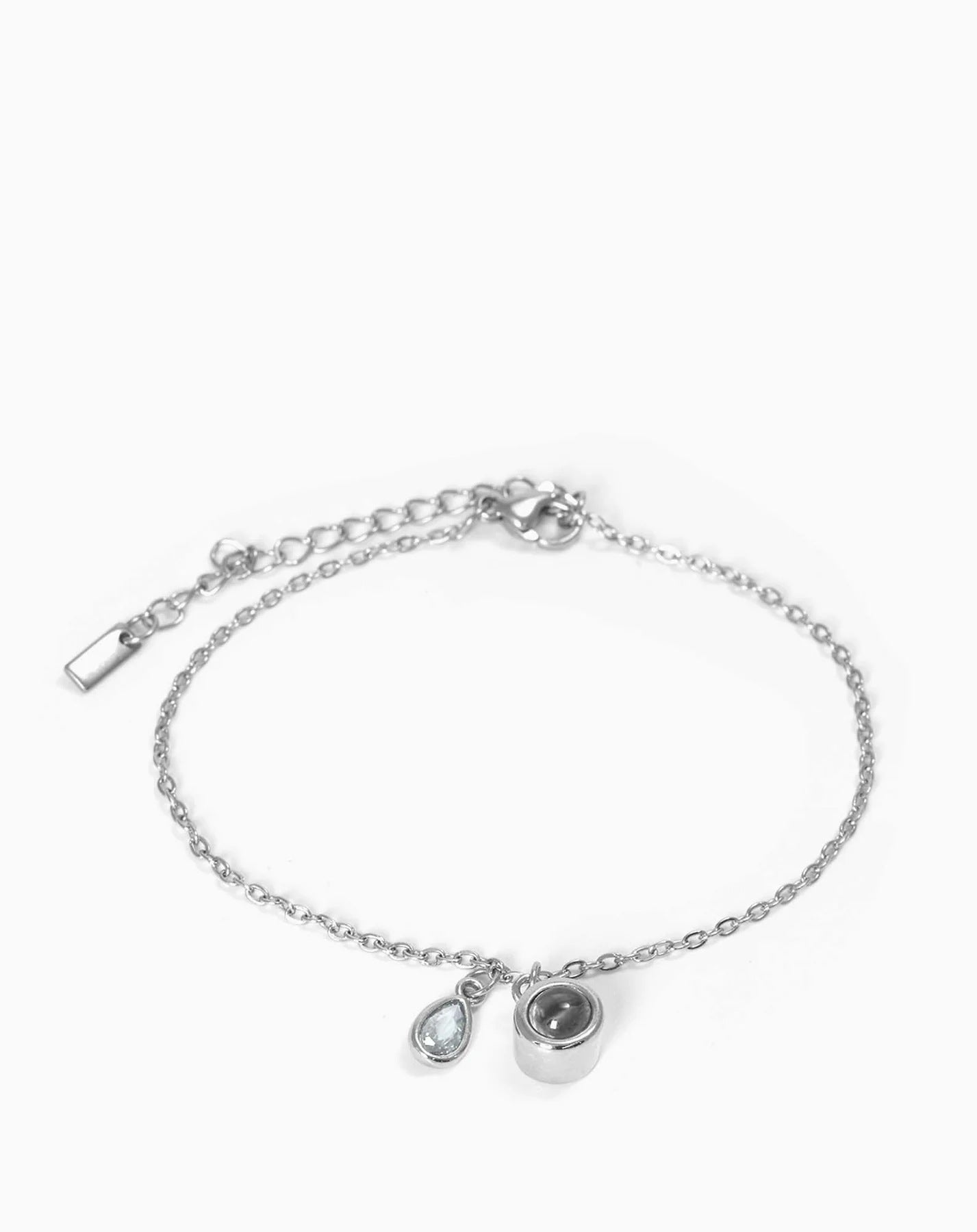 Photo projection water droplet shape zodiac stone bracelet - jewelry - weilin.com