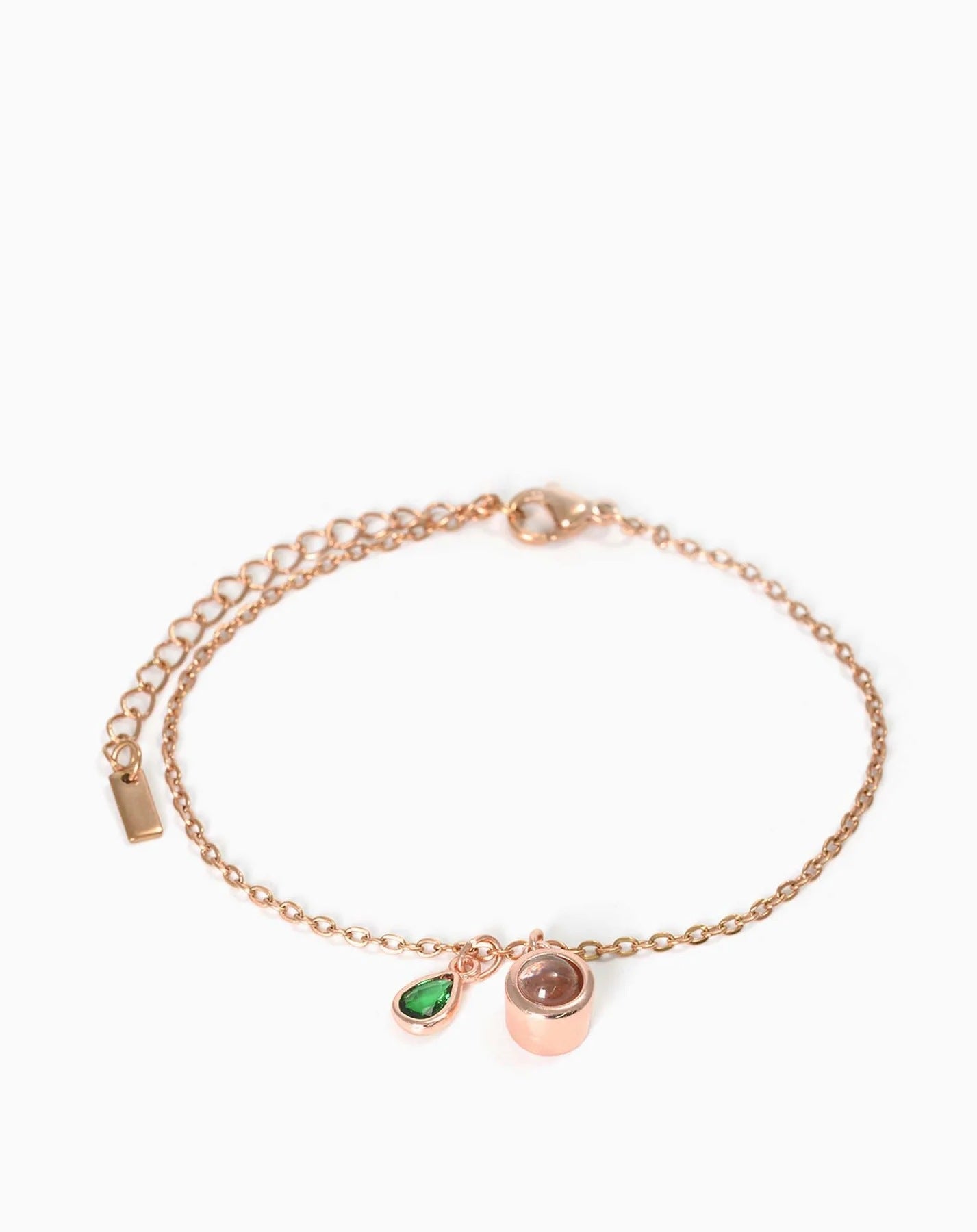 Photo projection water droplet shape zodiac stone bracelet - jewelry - weilin.com